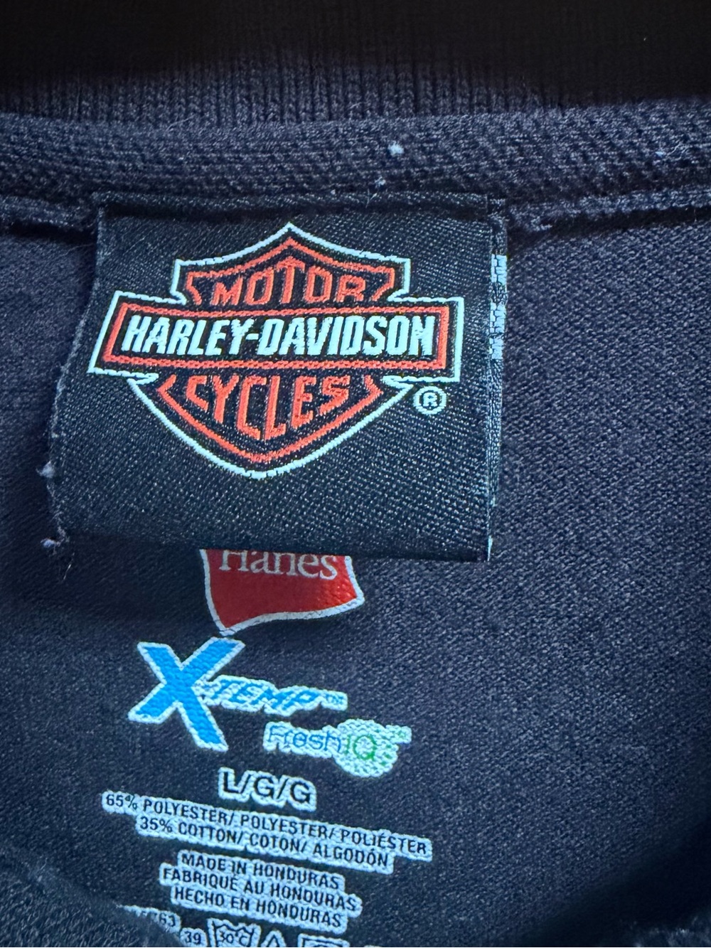 Harley-Davidson Black with White Skull Military Polo - Picture 2 of 5